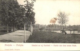 T2 1908 Pöstyén, Pistyán, Piestany; Új Park / New Park - Unclassified