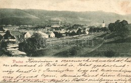 T2/T3 1902 Puhó, Puchó, Púchov; Látkép A Vasúti Sínnel / General View With The Railway Tracks - Unclassified