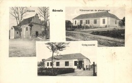 T2 1914 Sárosfa, Blatná Na Ostrove; Kápolna, Gyógyszertár, Körorvosi Lak, Postahivatal / Doctor's House, Pharmacy, Chape - Unclassified