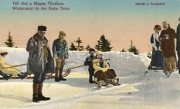 T2 Tátra, Tatry; Bobszán Indulása A Tarajkáról, Téli élet A Magas Tátrában, Téli Sport, Szánkó / Wintersport In Der Hohe - Unclassified