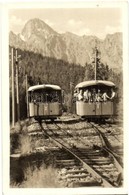 T2 1949 Tátra, Tatry; Lomnici Csúcs, Fogaskerek? Vasút Tarajka  Felé / Lomnicky Stít, Lanovka Na Hrebienok /  Funicular  - Unclassified