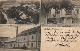 T2/T3 1922 Várkony, Varkon, Vrakún; Tiszttartói Lak, Uradalmi Kastély, G?zmalom / Steam Mill, Officer's House, Castle (E - Unclassified