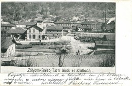 T3 1901 Zólyombrézó, Podbrezová; Tiszti Lakok és Szálloda, Iparvasút, Vagonok / Officers' Houses, Hotel, Industrial Rail - Unclassified