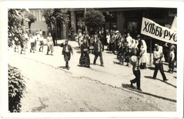 * T2/T3 Munkács, Mukacheve, Mukacevo; Orosz Felvonulás (?) Pappal / Russian Procession With Priest. Ignáczy Photo (EK) - Unclassified