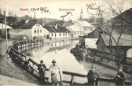 T2 1910 Ungvár, Uzshorod, Uzhhorod, Uzhorod; Csatorna Utca, Templom / Canal, Street, Church - Unclassified