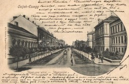 T2/T3 Eszék, Osijek, Esseg; Jäger-ova Ulica / Jägergasse, Verlag Eugen Selzer / Vadász Utca / Street (EK) - Unclassified