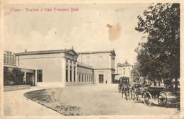 T2/T3 Fiume, Vasútállomás és Deák Ferenc Utca, Hotel Quarnero Lovashintó / Stazione E Viale Francesco Deák / Railway Sta - Non Classificati