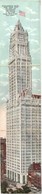 * T3 New York City, Woolworth Building. 3-tiled Foldable Postcard (bent Till Broken) - Zonder Classificatie