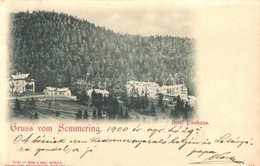 T2 1900 Semmering, Hotel Panhans. Verlag V. Regel & Krug, Vertreter Hans Nachbargauer - Zonder Classificatie