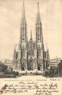 T2/T3 1901 Vienna, Wien IX. Probst-Pfarrkirche Z. Göttl. Heiland, Votivkirche / Church. C. Ledermann Jr. 1580. (EK) - Non Classés