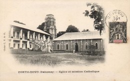 * T1/T2 Porto-Novo, Eglise Et Mission Catholique / Catholic Church - Zonder Classificatie