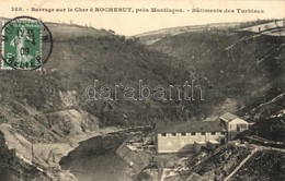 T2 Barrage Sur Le Cher á Rochebut, Prés Montlucon, Bátiments Des Turbines / Dam,Turbine Buildings, Meadows, TCV Card - Non Classés