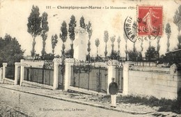 T3 Champigny-sur-Marne, La Monument / Military Monument. TCV Card (EB) - Unclassified