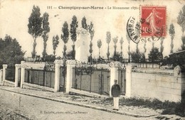 T3 Champigny-sur-Marne, La Monument / Military Monument. TCV Card (EB) - Non Classés