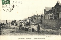 T2/T3 Luc-sur-Mer (Calvados). Plage Devant Le Casino / Beach In Front Of The Casino, Tents. TCV Card (EK) - Non Classés