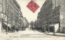 T2/T3 Paris, Avenue Du Pere-Lachaise Et Rue Des Pyrénées / Streets. TCV Card - Zonder Classificatie