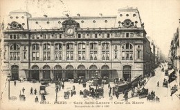 T2/T3 Paris, Gare Saint-Lazare, Cour Du Havre, Reconstruite De 1886 A 1889 / Railway Station, Street View (EB) - Non Classificati