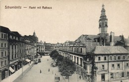 ** T2 Swidnica, Schweidnitz; Markt Mit Rathaus / Square, Town Hall - Zonder Classificatie