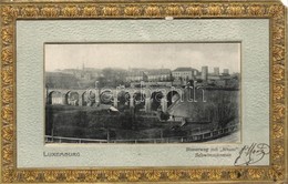 * T3 Luxembourg, Bisserweg Mit Rham Schwimmanstalt / Viaduct. Art Nouveau (EM) - Zonder Classificatie