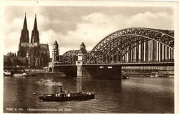 T2/T3 Köln, Cologne; Hohenzollernbrücke Mit Dom / Bridge, Dome - Unclassified