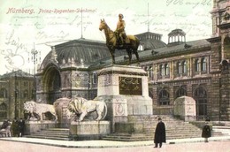T2/T3 Nürnberg, Nuremberg; Prinzregenten Luitpold Denkmal / Luitpold, Prince Regent Of Bavaria Statue (EK) - Unclassified