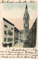 T3 1900 Bressanone, Brixen (Südtirol); Pfarrplatz / Square, Church, Andre Gischer's Shop (EM) - Non Classés