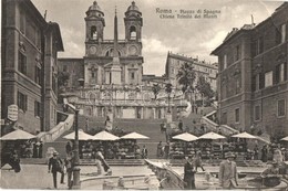 ** T1/T2 Rome, Roma; Piazza Di Spagna, Chiesa Trinita Dei Monti / Square, Church - Unclassified