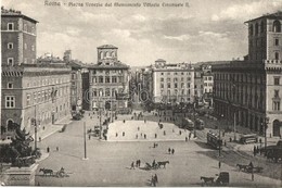 ** T2 Rome, Roma; Piazza Venezia Dal Monumento Vittorio Emanuele II / Square, Statue, Trams - Unclassified