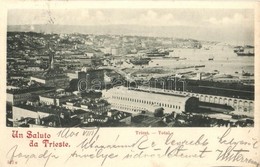 T2 1901 Trieste, Trst; Total / General View, Railway Station - Unclassified