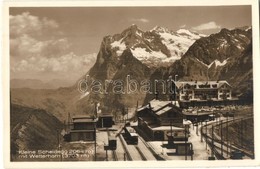 ** T1/T2 Kleine Scheidegg, Wetterhorn, Funicular Station, Mountains - Zonder Classificatie