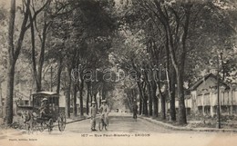 ** T1/T2 Ho Chi Minh City, Saigon; Rue Paul Blanehy / Street View With Horse Chariot - Non Classés