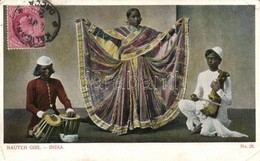 T2/T3 Indian Folklore, Nautch Dancer Girl. TCV Card (EK) - Unclassified