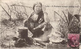 T3 India, Brahman Woman Cooking Food. TCV Card (small Tears) - Zonder Classificatie