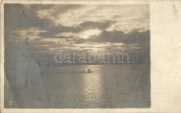 * T2 1916 Pola, Ausfahrt Eines Hydroplans Bei Sonnenaufgang / WWI K.u.K. Kriegsmarine, Seaplane At Sunrise. Jahn - Unclassified