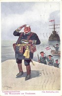 T2/T3 Landungsmanöver. Die Wasserratte Am Trockenen / K.u.K. Kriegsmarine Humour Art Postcard. Österr. Flottenverein Ser - Non Classificati