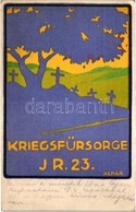 T2/T3 A 23. Gyalogezred Rokkantjai, özvegyei és árvái Javára / Kriegsfürsorge IR. 23. / WWI 23rd Infantry Regiment Chari - Unclassified