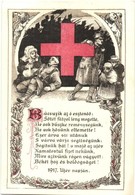 ** T2/T3 1917 Búcsúzik Az ó Esztend?... Újév Napján / WWI K.u.K. Military Red Cross Art Postcard S: Földes (non PC) (EK) - Zonder Classificatie