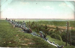 T2/T3 Osztrák-magyar Gyalogsági Katonák Tüzel? állásban / Austro-Hungarian K.u.K. Military Infantry, Soldiers In Firing  - Non Classificati