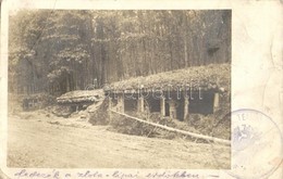 T3 1918 Fedezék A Zlola-lipai Erd?kbe / WWI K. U. K. Military, Trench In The Eastern Front, Photo (EB) - Zonder Classificatie