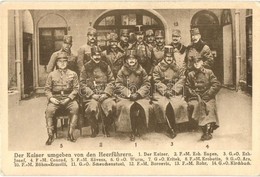 ** T2/T3 1918 Der Kaiser  Umgeben Von Den Heerführern / WWI K.u.K. Military, Emperor Surrounded By The Army Leaders - Unclassified