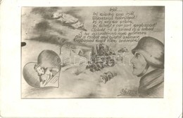 * 2 Db Második Világháborús Katonai M?vészlap 1943-ból / 2 WWII Hungarian Military Art Postcards From 1943 - Zonder Classificatie