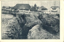 T2/T3 1915 Österreichischer Schützengräben In Einem Polnischen Dorfe / WWI K.u.K. Military Trench In A Polish Village - Unclassified