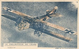 ** T1/T2 Le Pro-Moteur Du Crime / The Promoter Of The Crime. Wilhelm II. WWI French Anti-German Militrary Propaganda Car - Non Classés