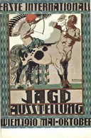 T3 1910 Wien, Erste Internationale Jagdausstellung. Patzelt & Co. Druck U. Verlag J. Weiner / The First International Hu - Unclassified