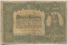 1920. 500K 'Orell Füssli Zürich' T:III-,IV Ragasztott 
Adamo K331 - Non Classés