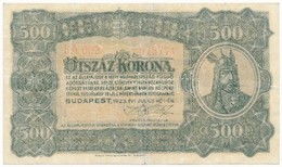 1923. 500K 'Magyar Pénzjegynyomda Rt. Budapest' Jelöléssel T:III,III- - Non Classificati