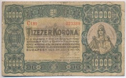 1923. 10.000K 'Magyar Pénzjegynyomda Rt. Budapest' T:III- - Unclassified