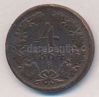 1864B 4kr Cu T:3 - Non Classificati