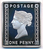 Németország DN 'Grossbritannien 1840 One Penny' Jelzett Ag Bélyegérem (6g/0.999/24x21mm) T:PP Fo.
Germany ND 'Grossbrita - Unclassified