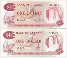 Guyana 1989-1992. 1$ (2x) Klf Aláírásokkal T:I
Guyana 1989-1992. 1 Dollar (2x) With Diff Signatures C:UNC
Krause 21 - Unclassified